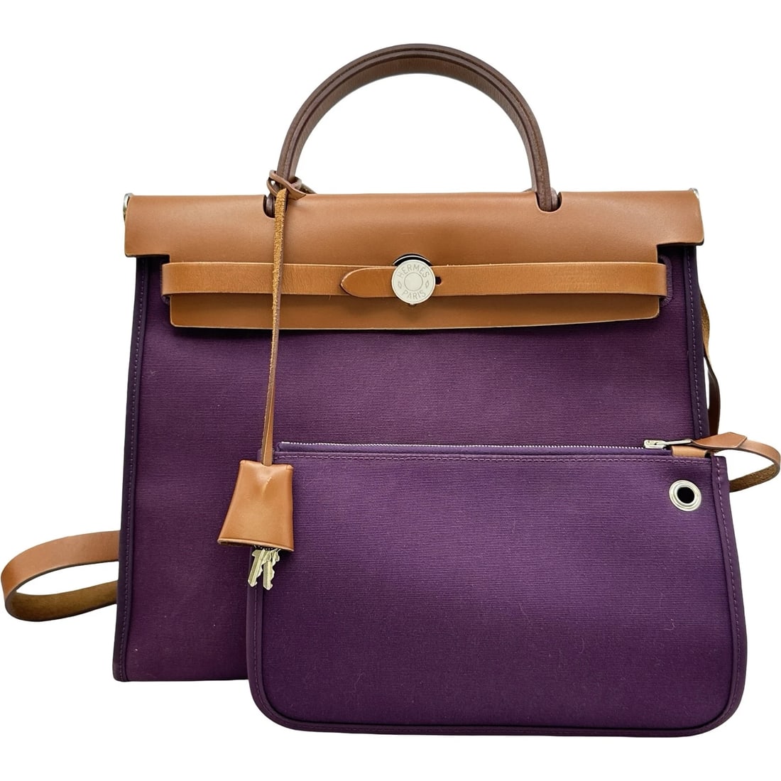 HERMES HERBAG ZIP PM SHOULDER BAG: HERMES Herbag Zip PM Shoulder Bag Brand: HERMES Type/Style: Shoulder Bag Material: Toile/Hunter Color: Fauve/SilverHardware Size: W11.8 x H9.8x D3.9inch Shoulder:37.4inch Accessories: None