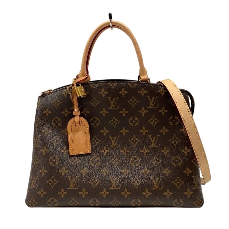 LOUIS VUITTON GRAND PALAIS HANDBAG: LOUIS VUITTON Grand Palais Handbag Brand: LOUIS VUITTON Type/Style: Handbag Material: Monogram canvas Color: Brown Size: W13.8 x H9.6x D5.9inch Shoulder:37.4inch Accessories: None Accessories Notice: