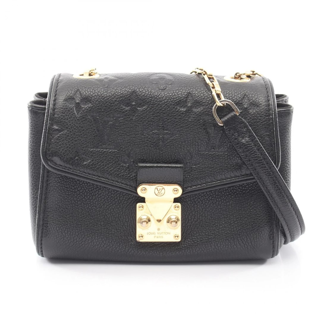 LOUIS VUITTON SAINT GERMAIN BB SHOULDER CROSSBODY BAG: LOUIS VUITTON Saint Germain BB Shoulder crossbody Bag Brand: LOUIS VUITTON Type/Style: Shoulder Bag Material: Exterior Material Monogram empreinte and leather Color: Exterior Color Black / Black?ish