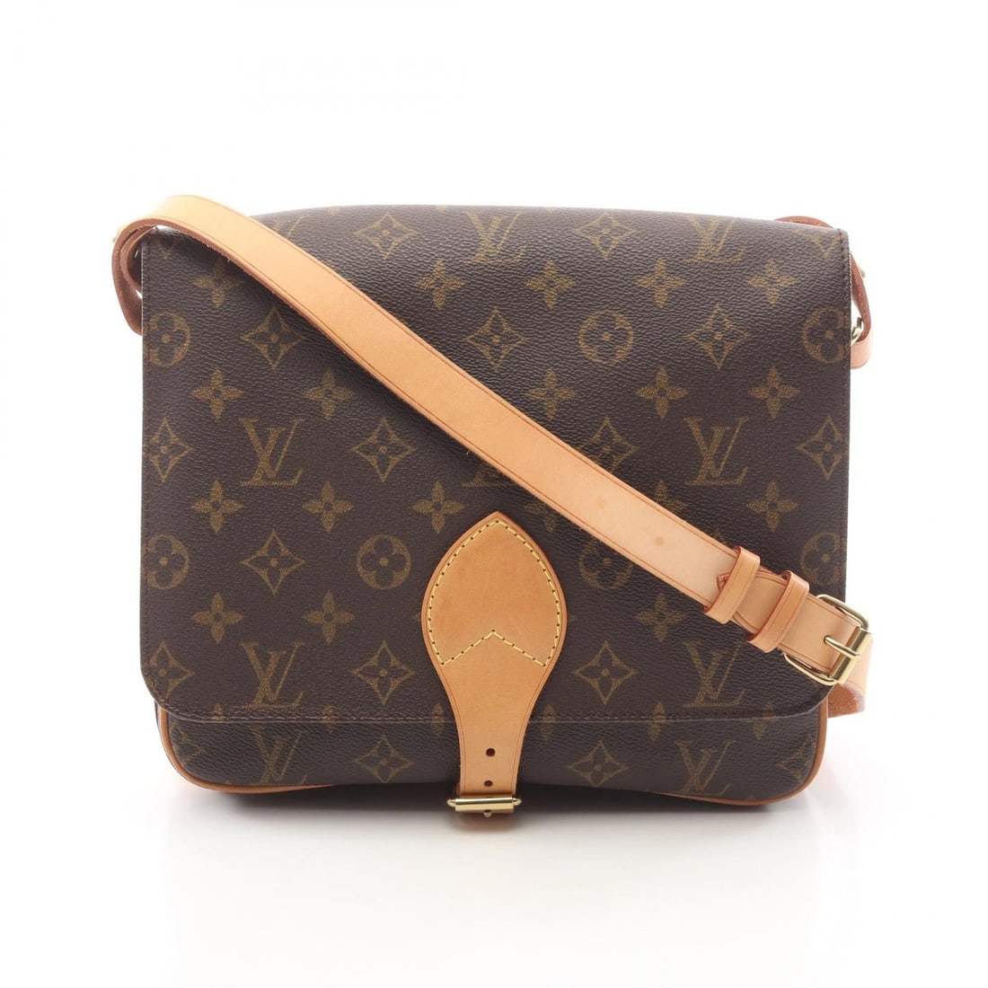 LOUIS VUITTON CARTOUCHIERE GM SHOULDER CROSSBODY BAG: LOUIS VUITTON Cartouchiere GM Shoulder crossbody Bag Brand: LOUIS VUITTON Type/Style: Shoulder Bag Material: Exterior Material Monogram and PVC coated canvas and leather Color: Exterior Color Brown?is