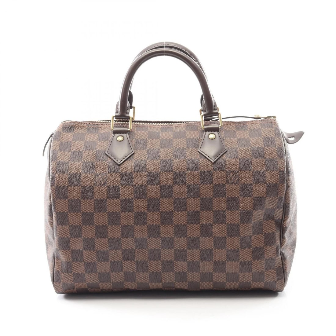LOUIS VUITTON SPEEDY 30 HANDBAG DAMIER CANVAS LEATHER: LOUIS VUITTON Speedy 30 Handbag Damier canvas leather Brand: LOUIS VUITTON Type/Style: Handbag Material: Exterior Material Damier and PVC coated canvas and leather Color: Exterior Color Ebene / Brown?