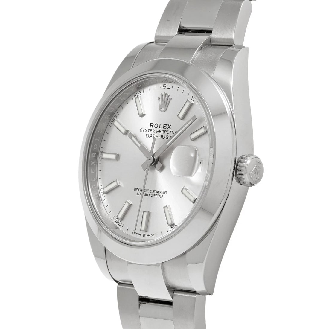 ROLEX DATEJUST SILVER WATCH - 2