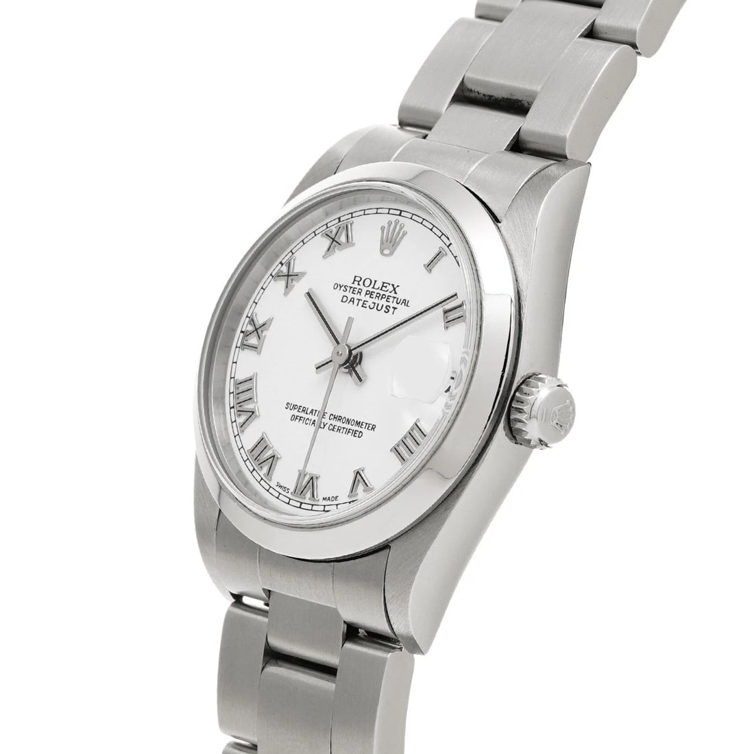 ROLEX DATEJUST WHITE WATCH - 2