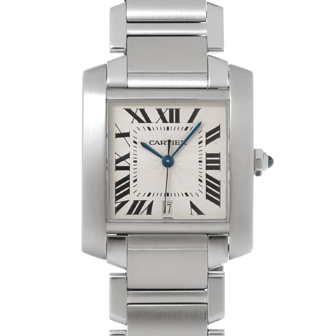 CARTIER TANK FRANCAISE LM SILVER WATCH: CARTIER Tank Francaise LM Silver Watch Brand: CARTIER Type/Style: Wristwatch Material: Band Material Stainless steel, Case Material Stainless steel Color: Dial Color Silver Size: ?Case? H/about 32mm