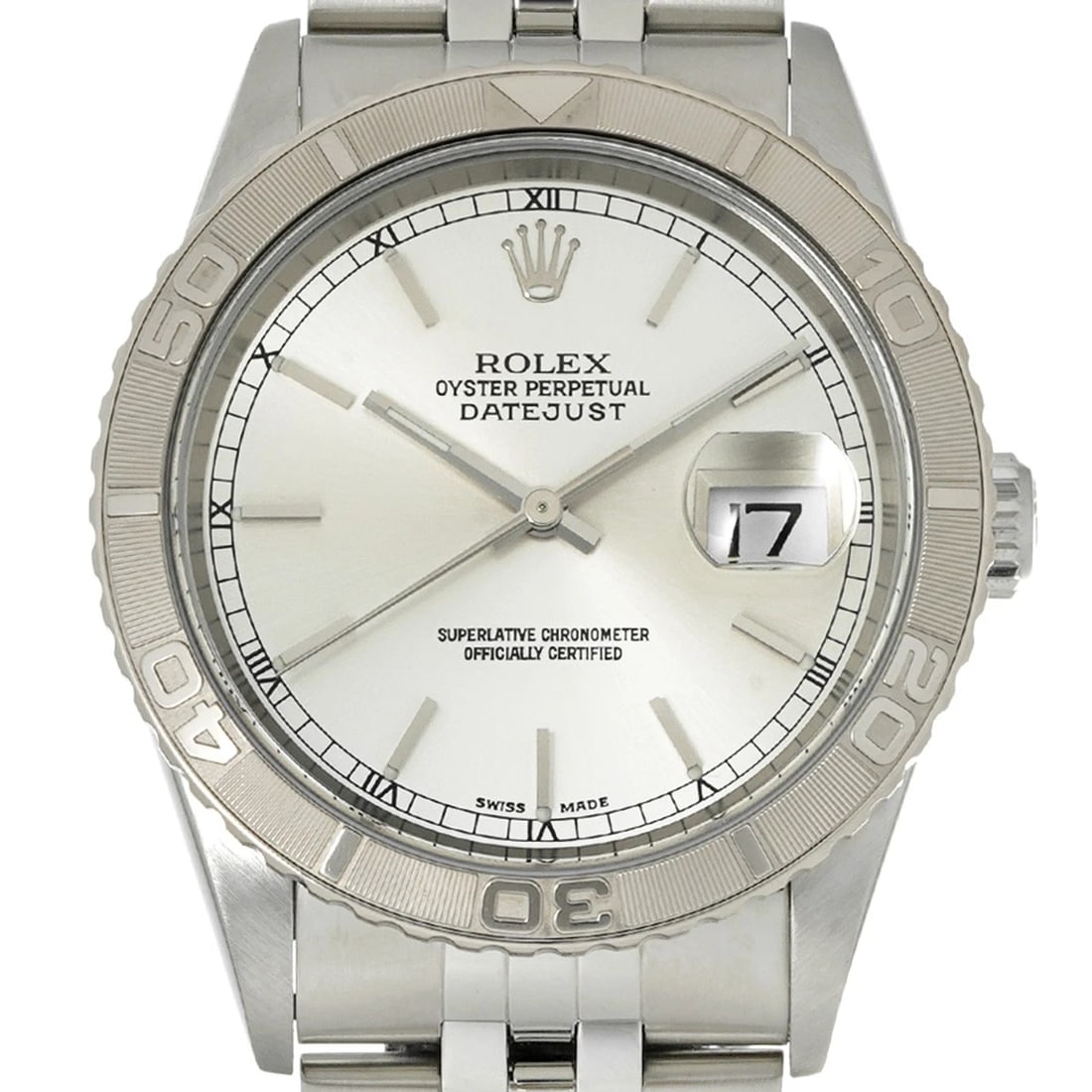 ROLEX DATEJUST THUNDERBIRD SILVER WATCH - 4