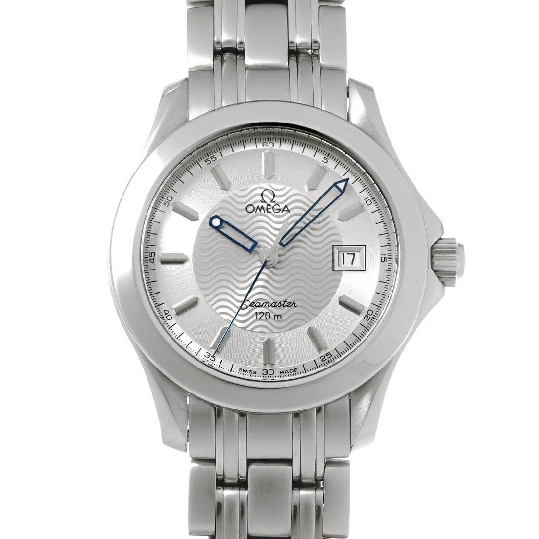 OMEGA SEAMASTER QUARTZ SILVER WATCH: OMEGA Seamaster Quartz Silver Watch Brand: OMEGA Type/Style: Wristwatch Material: Band Material Stainless steel, Case Material Stainless steel Color: Dial Color Silver Size: ?Case? H/about 36.25mm