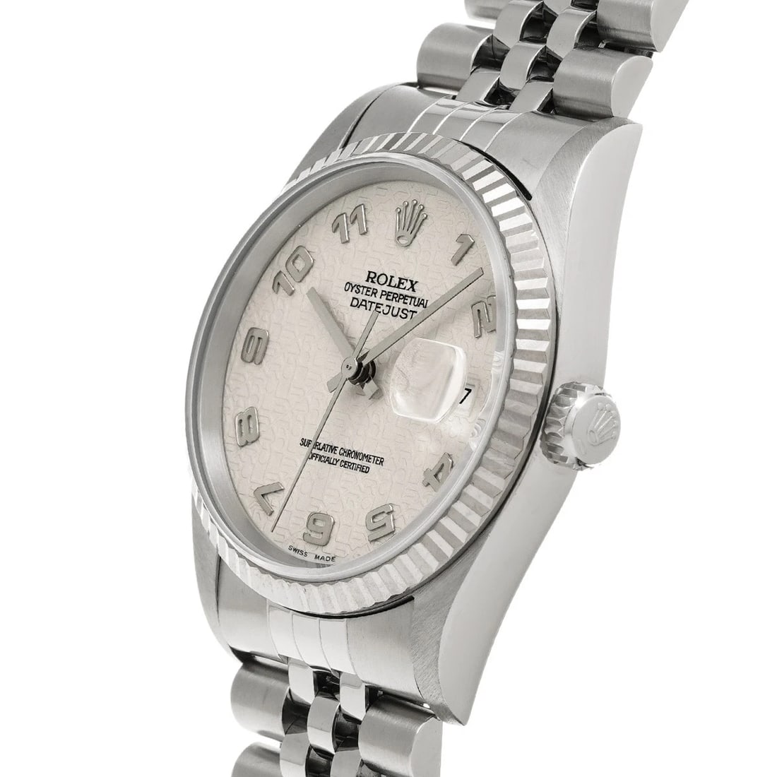 ROLEX DATEJUST IVORY COMPUTER WATCH - 2