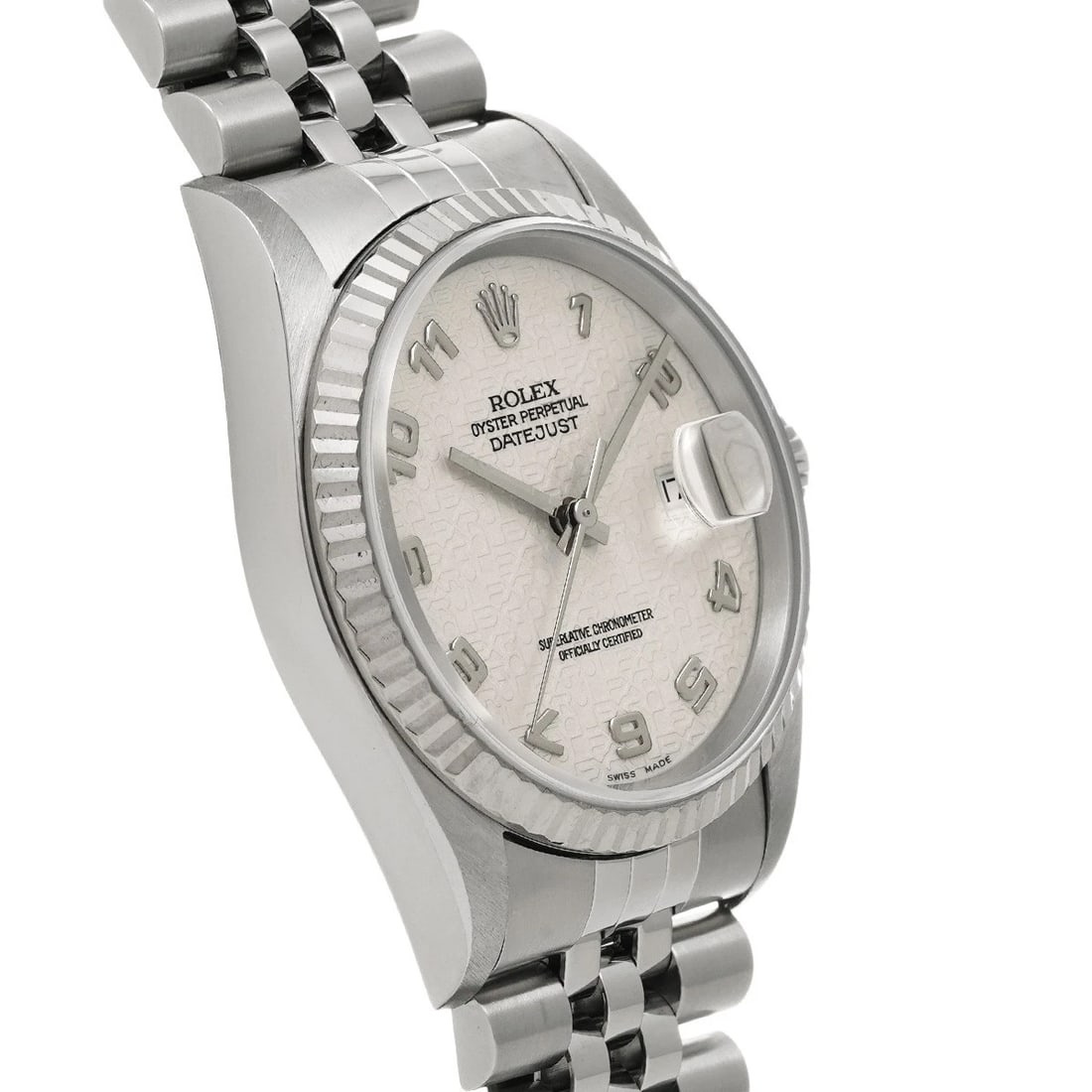 ROLEX DATEJUST IVORY COMPUTER WATCH - 3