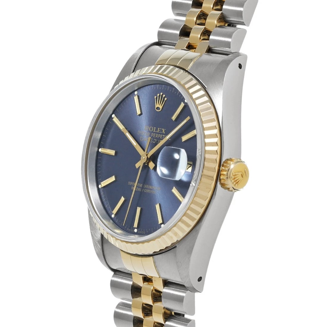 ROLEX DATEJUST BLUE WATCH - 2