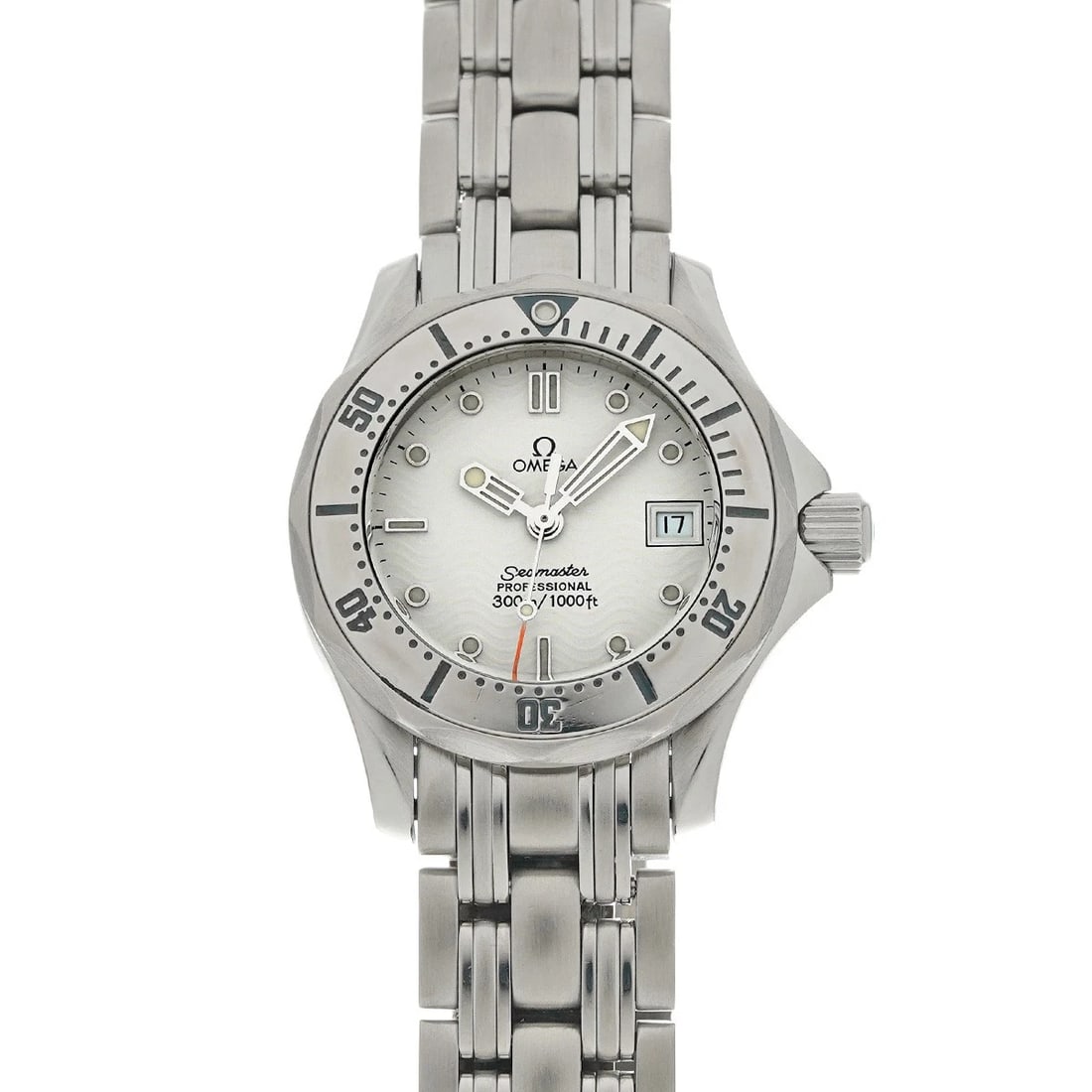 OMEGA SEAMASTER PROFESSIONAL WHITE WATCH: OMEGA Seamaster Professional white Watch Brand: OMEGA Type/Style: Wristwatch Material: Band Material Stainless steel, Case Material Stainless steel Color: Dial Color white Size: ?Case? H/about 28mm W/