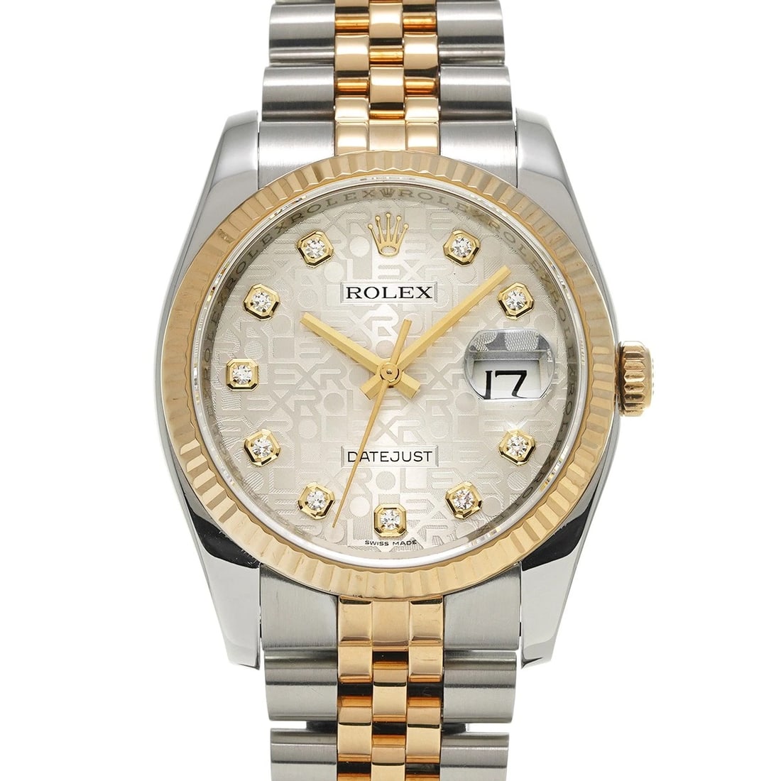 ROLEX DATEJUST SILVER COMPUTER/DIAMOND WATCH: ROLEX Datejust Silver computer/diamond Watch Brand: ROLEX Type/Style: Wristwatch Material: Band Material Stainless steel/Yellow Gold, Case Material Stainless steel Color: Dial Color Silver computer Si
