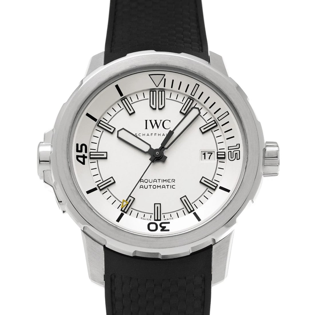 IWC AQUATIMER AUTOMATIC SILVER PLATING WATCH (1 of 4)