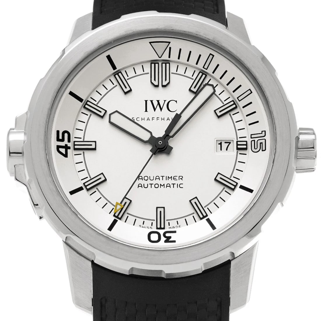 IWC AQUATIMER AUTOMATIC SILVER PLATING WATCH - 4