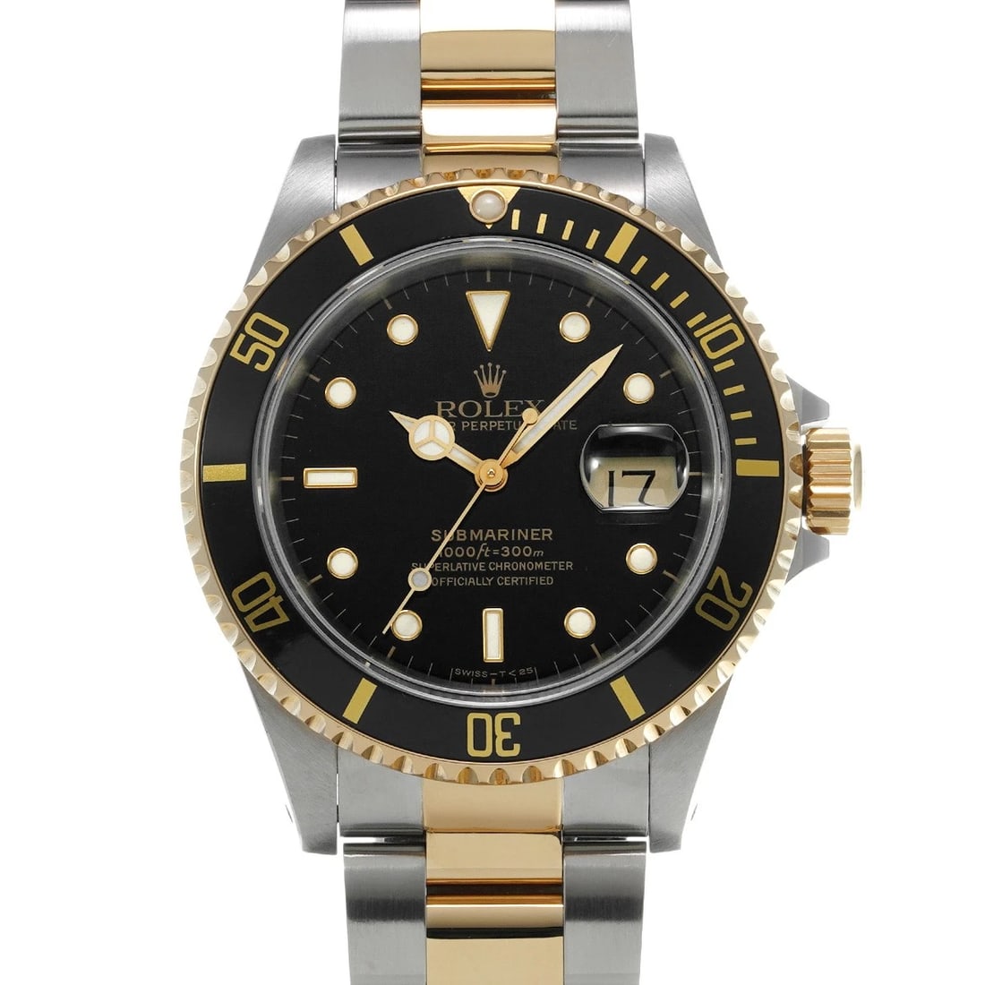 ROLEX SUBMARINER DATE BLACK WATCH: ROLEX Submariner date black Watch Brand: ROLEX Type/Style: Wristwatch Material: Band Material Stainless steel/Yellow Gold, Case Material Stainless steel Color: Dial Color black Size: ?Case? H/about
