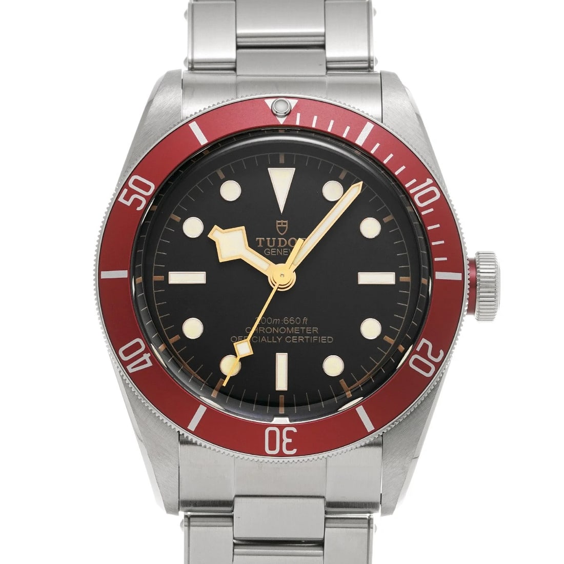 TUDOR HERITAGE BLACK WATCH: TUDOR Heritage black Watch Brand: TUDOR Type/Style: Wristwatch Material: Band Material Stainless steel, Case Material Stainless steel Color: Dial Color black Size: ?Case? H/about 41mm W/about 41mm D/a