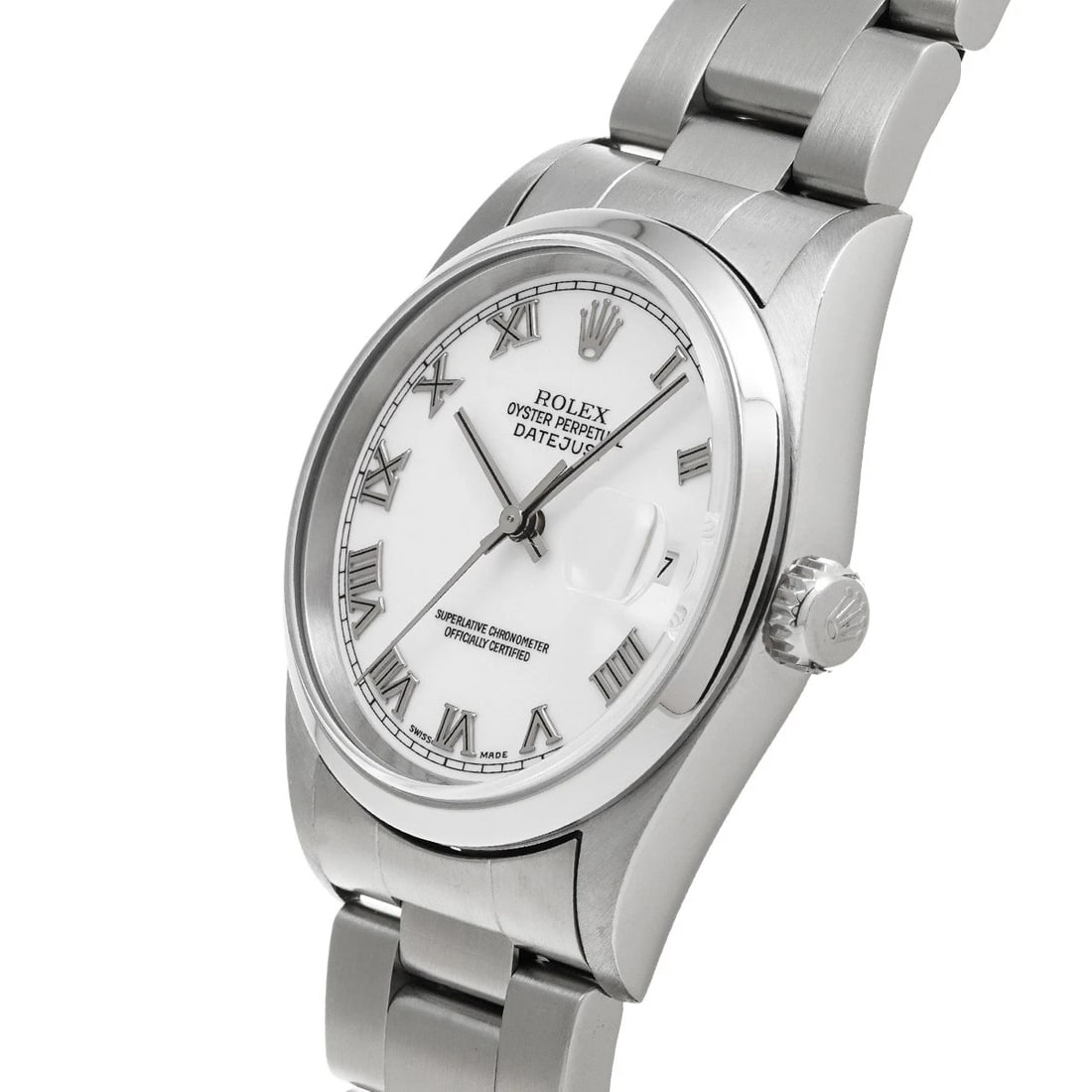 ROLEX DATEJUST WHITE WATCH - 2