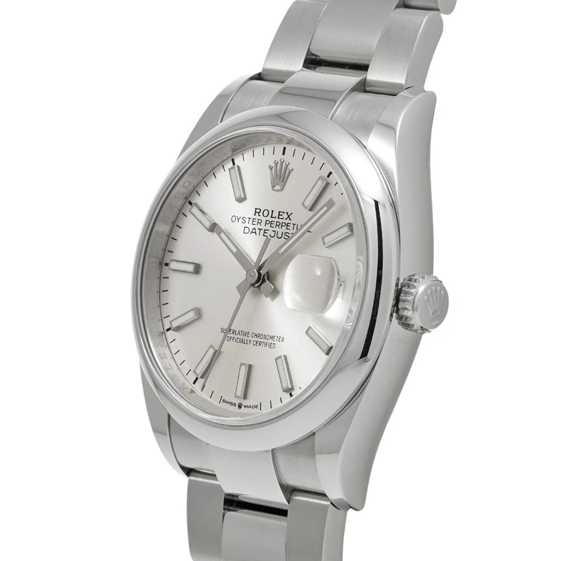 ROLEX DATEJUST SILVER WATCH - 2