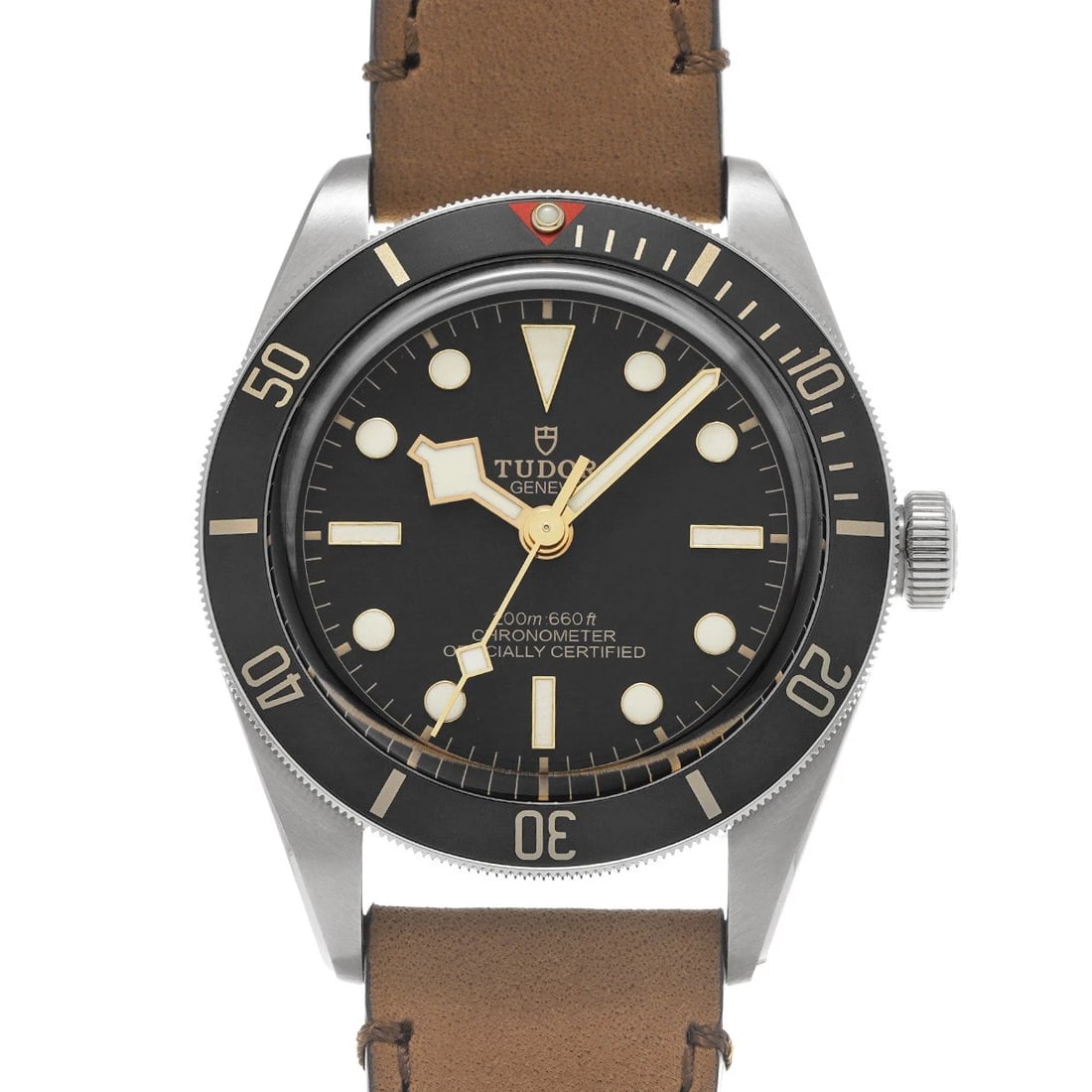 TUDOR BLACK BLACK WATCH: TUDOR Black black Watch Brand: TUDOR Type/Style: Wristwatch Material: Band Material calf, Case Material Stainless steel Color: Dial Color black Size: ?Case? H/about 39mm W/about 39mm D/about 11.9mm