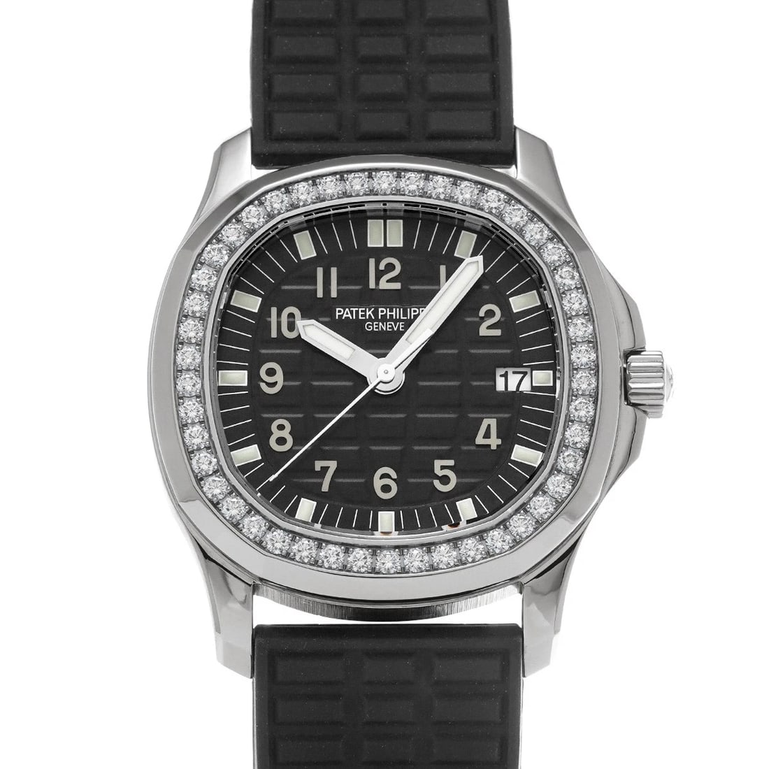 PATEK PHILIPPE AQUANAUT LUCE BLACK WATCH: PATEK PHILIPPE Aquanaut Luce black Watch Brand: PATEK PHILIPPE Type/Style: Wristwatch Material: Band Material rubber, Case Material Stainless steel Color: Dial Color black Size: ?Case? H/about 34mm W/