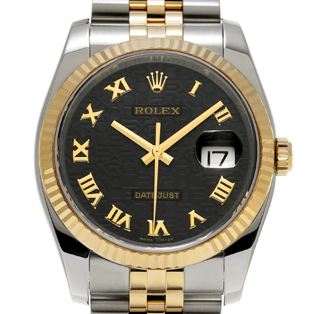 ROLEX DATEJUST BLACK COMPUTER WATCH - 4