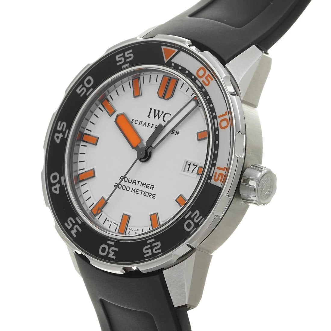 IWC AQUATIMER AUTOMATIC WHITE WATCH - 2