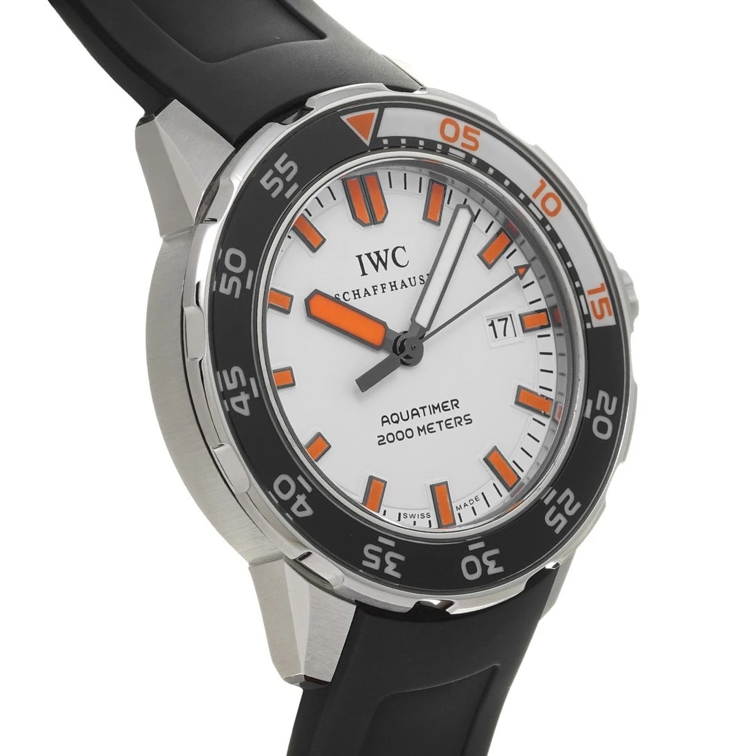 IWC AQUATIMER AUTOMATIC WHITE WATCH - 3