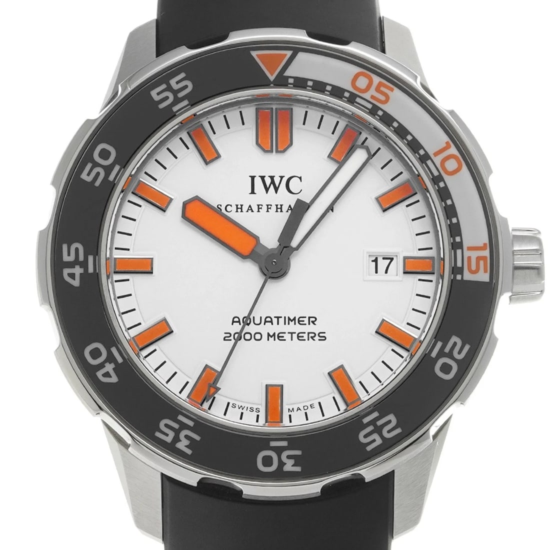 IWC AQUATIMER AUTOMATIC WHITE WATCH - 4