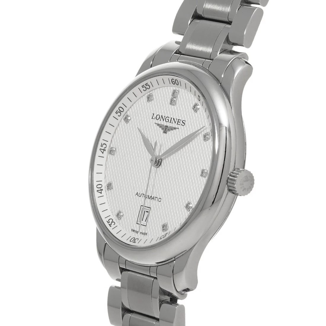 LONGINES MASTER COLLECTION AUTOMATIC SILVER/DIAMOND WATCH - 2