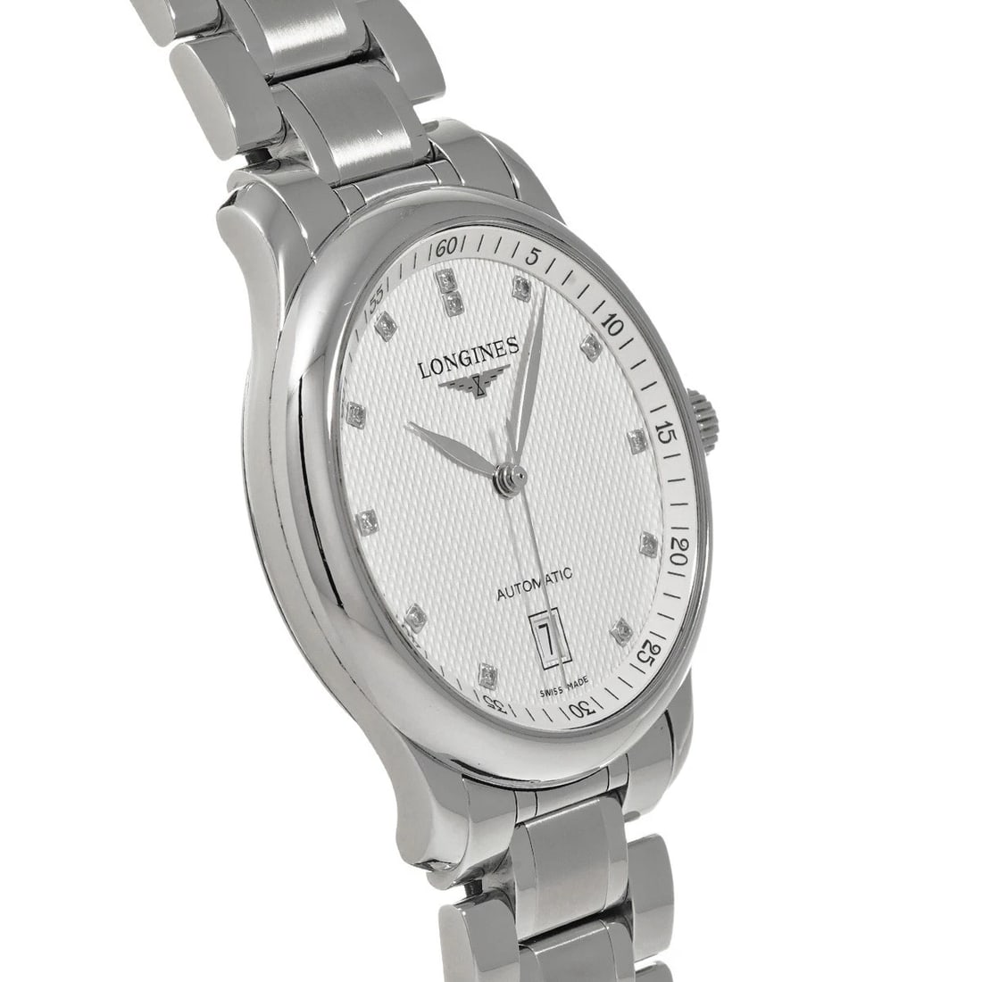 LONGINES MASTER COLLECTION AUTOMATIC SILVER/DIAMOND WATCH - 3