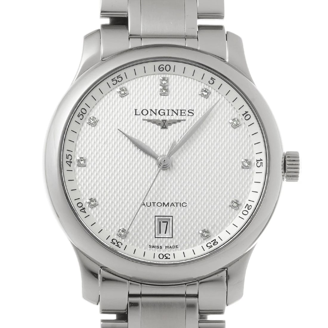 LONGINES MASTER COLLECTION AUTOMATIC SILVER/DIAMOND WATCH - 4