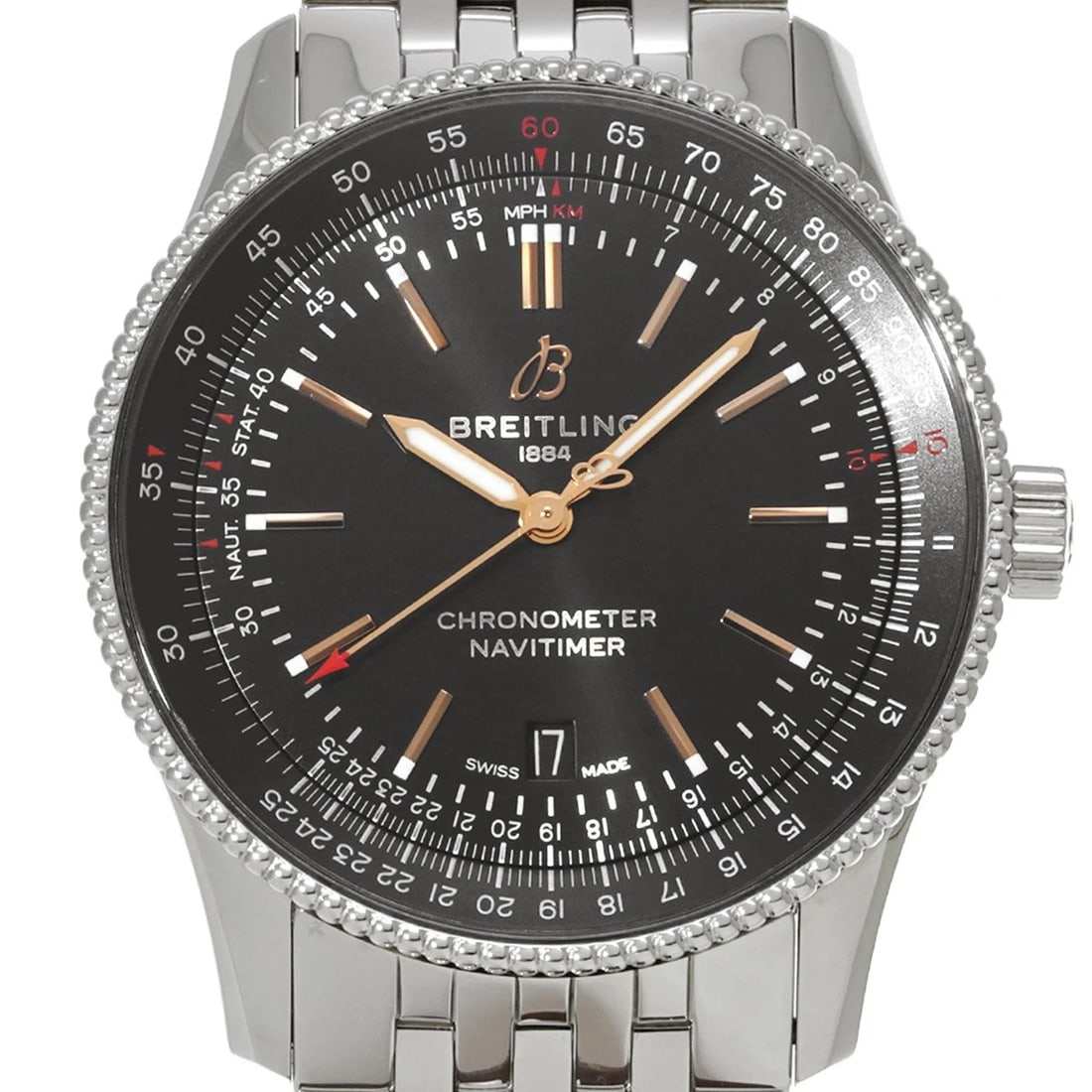 BREITLING NAVITIMER AUTOMATIC BLACK WATCH - 4
