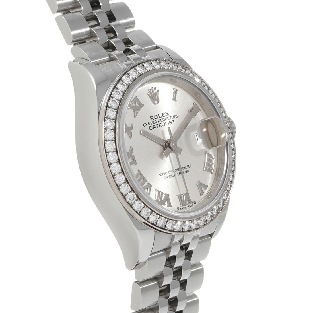 ROLEX -DATEJUST SILVER WATCH - 3