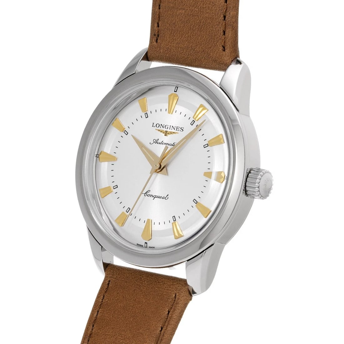 LONGINES CONQUEST HERITAGE SILVER WATCH - 2