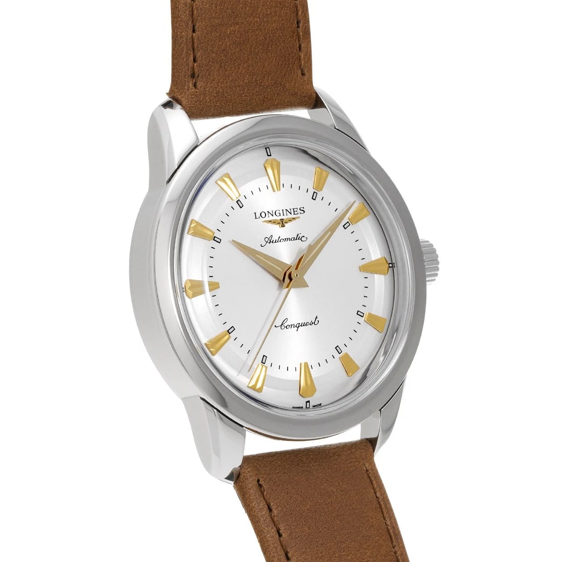LONGINES CONQUEST HERITAGE SILVER WATCH - 3