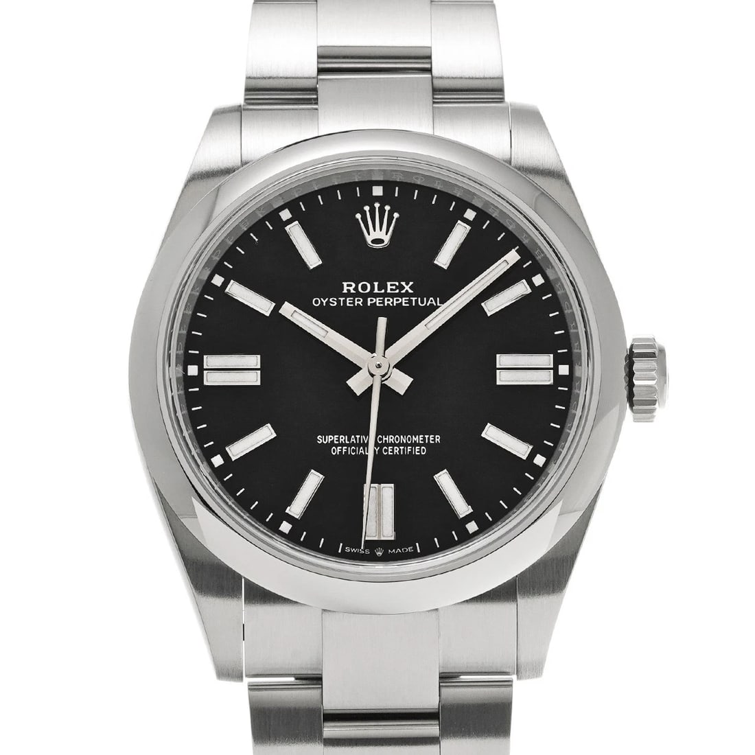 ROLEX OYSTER PERPETUAL 41 BLACK WATCH: ROLEX Oyster Perpetual 41 black Watch Brand: ROLEX Type/Style: Wristwatch Material: Band Material Stainless steel, Case Material Stainless steel Color: Dial Color black Size: ?Case? H/about 41mm