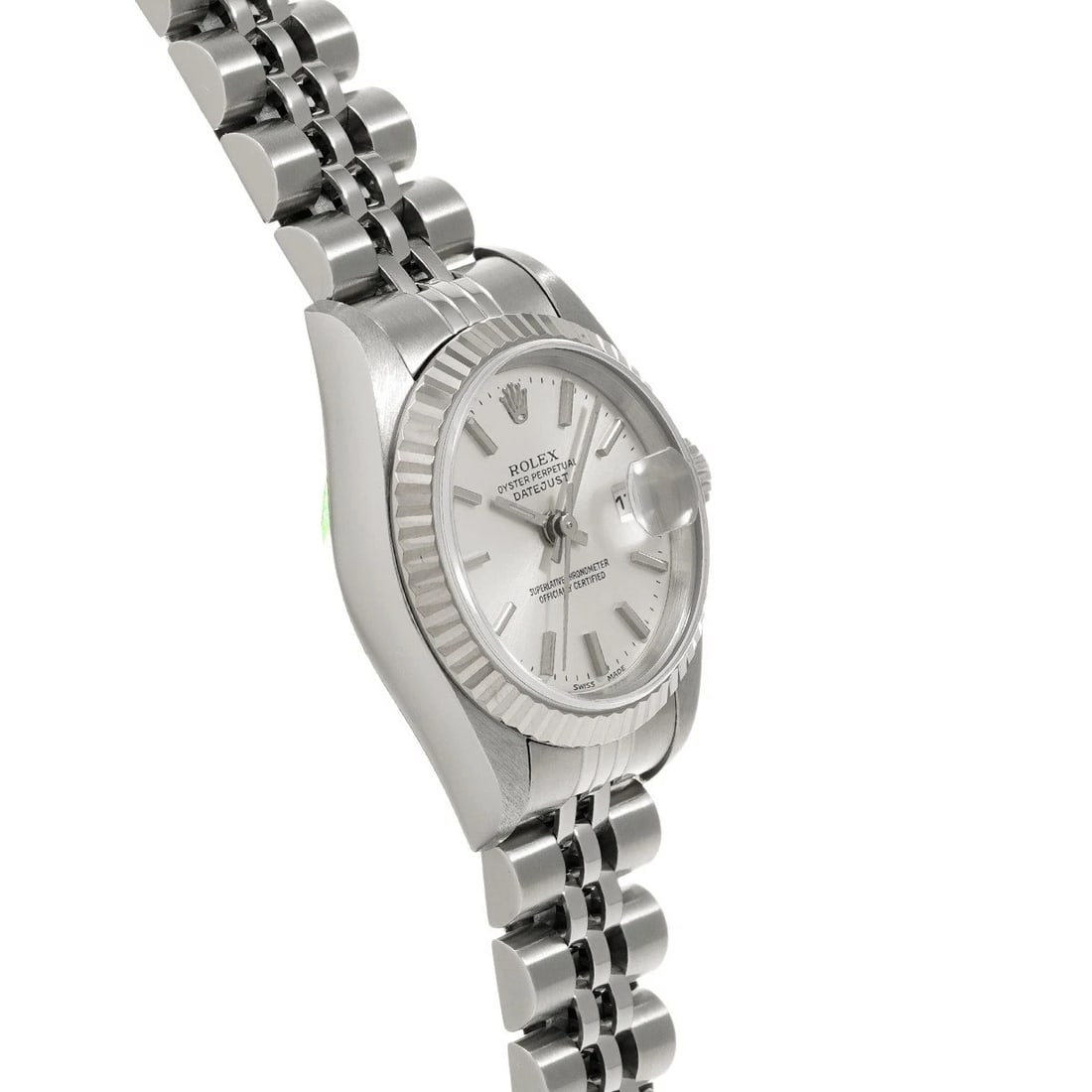 ROLEX DATEJUST SILVER WATCH - 3