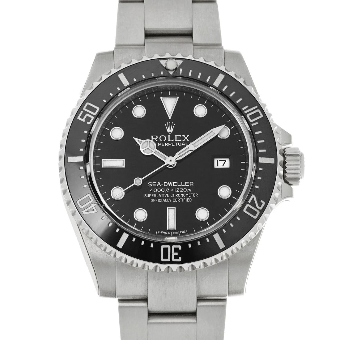 ROLEX SEA-DWELLER BLACK WATCH: ROLEX Sea-Dweller black Watch Brand: ROLEX Type/Style: Wristwatch Material: Band Material Stainless steel, Case Material Stainless steel Color: Dial Color black Size: ?Case? H/about 40mm W/about 40mm 