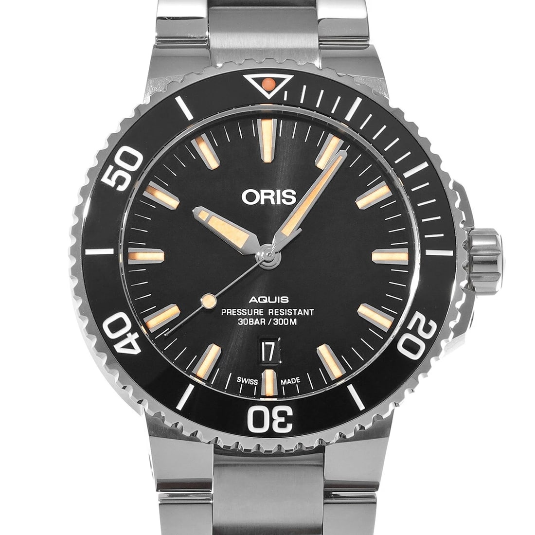 ORIS AQUIS DATE BLACK WATCH: ORIS Aquis Date black Watch Brand: ORIS Type/Style: Wristwatch Material: Band Material Stainless steel, Case Material Stainless steel Color: Dial Color black Size: ?Case? H/about 43.5mm W/about 43.5mm