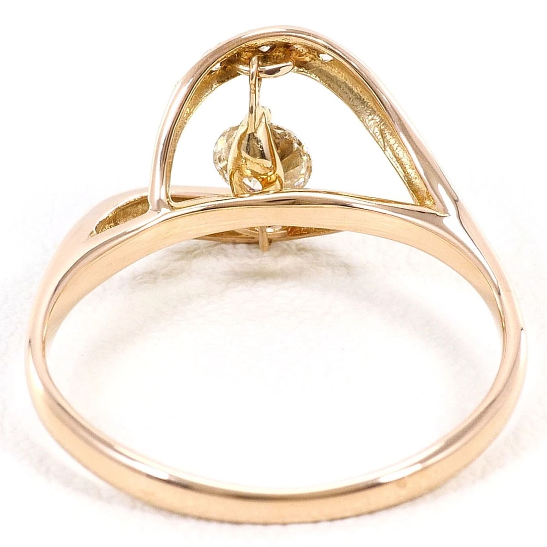 K18 GOLD RING DIAMOND - 3