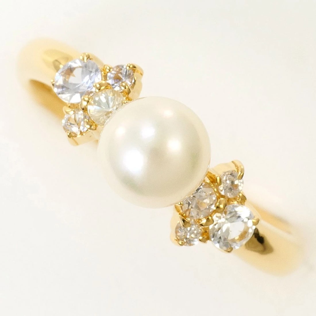 VENDOME AOYAMA K18 GOLD RING PEARL (NATURAL): Vendome Aoyama K18 gold Ring Pearl (Natural) Brand: Vendome Aoyama Type/Style: Ring Material: K18/Yellow Gold, Color: gold Size: US 5 7/8 Accessories: None Accessories Notice: When purchasing