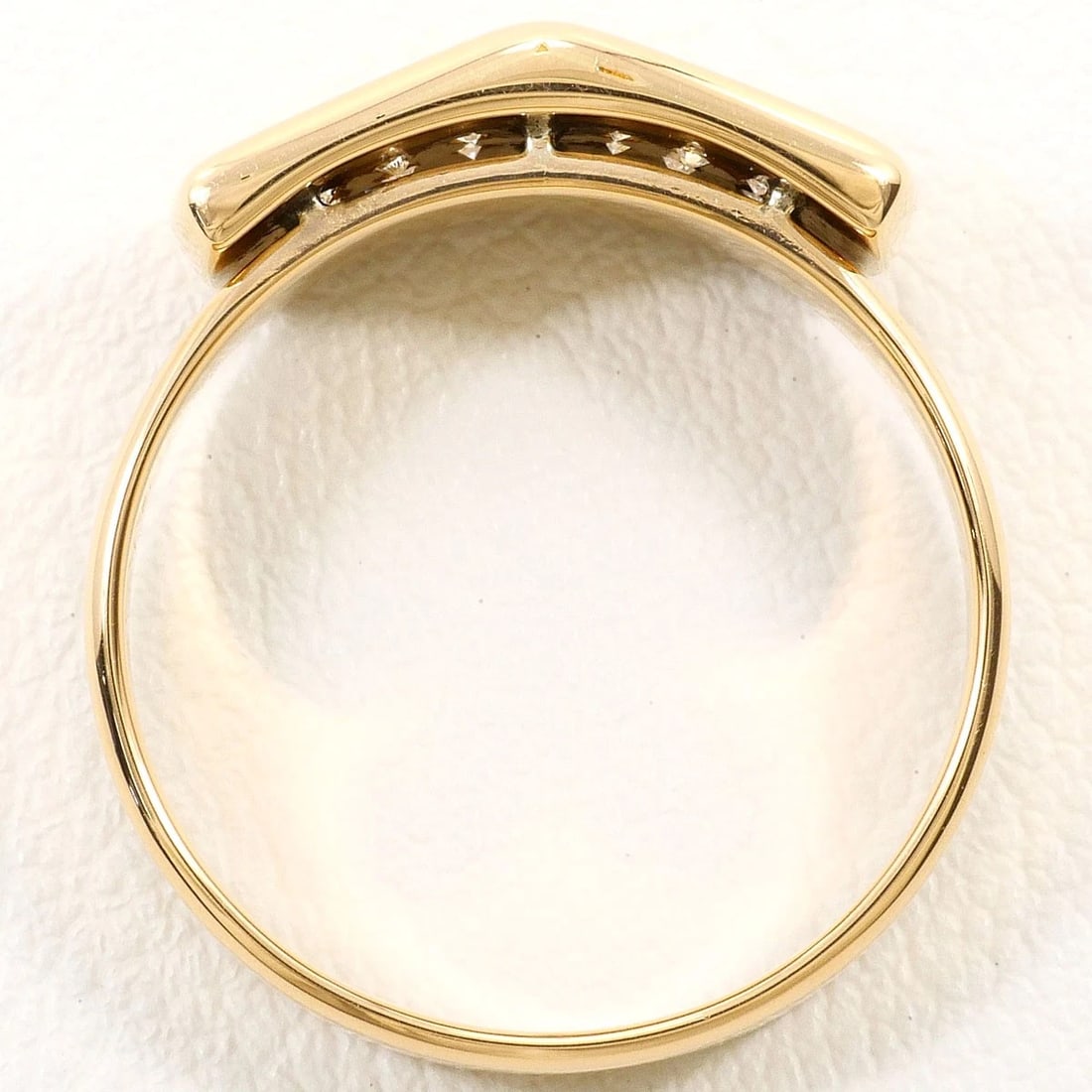K18 GOLD RING DIAMOND - 3