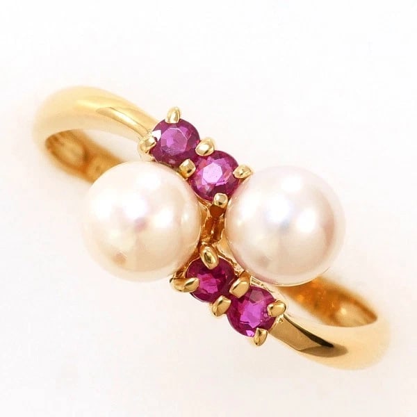 K18 RING: K18 Ring Brand: No Brand Type/Style: Ring Material: K18/Yellow Gold, Main Stone Natural Color: Yellow Gold Size: US 6 1/4 Accessories: None Accessories Notice: When purchasing pre-owned goods, please