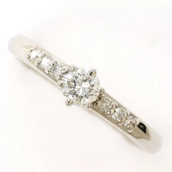 PT900 RING: PT900 Ring Brand: No Brand Type/Style: Ring Material: PT900/Platinum, Main Stone Natural Color: None Size: US 6 1/2 Accessories: None Accessories Notice: When purchasing pre-owned goods, please refer