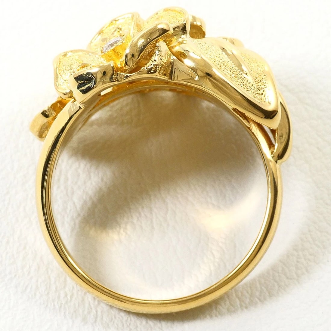 K18 GOLD RING DIAMOND - 3