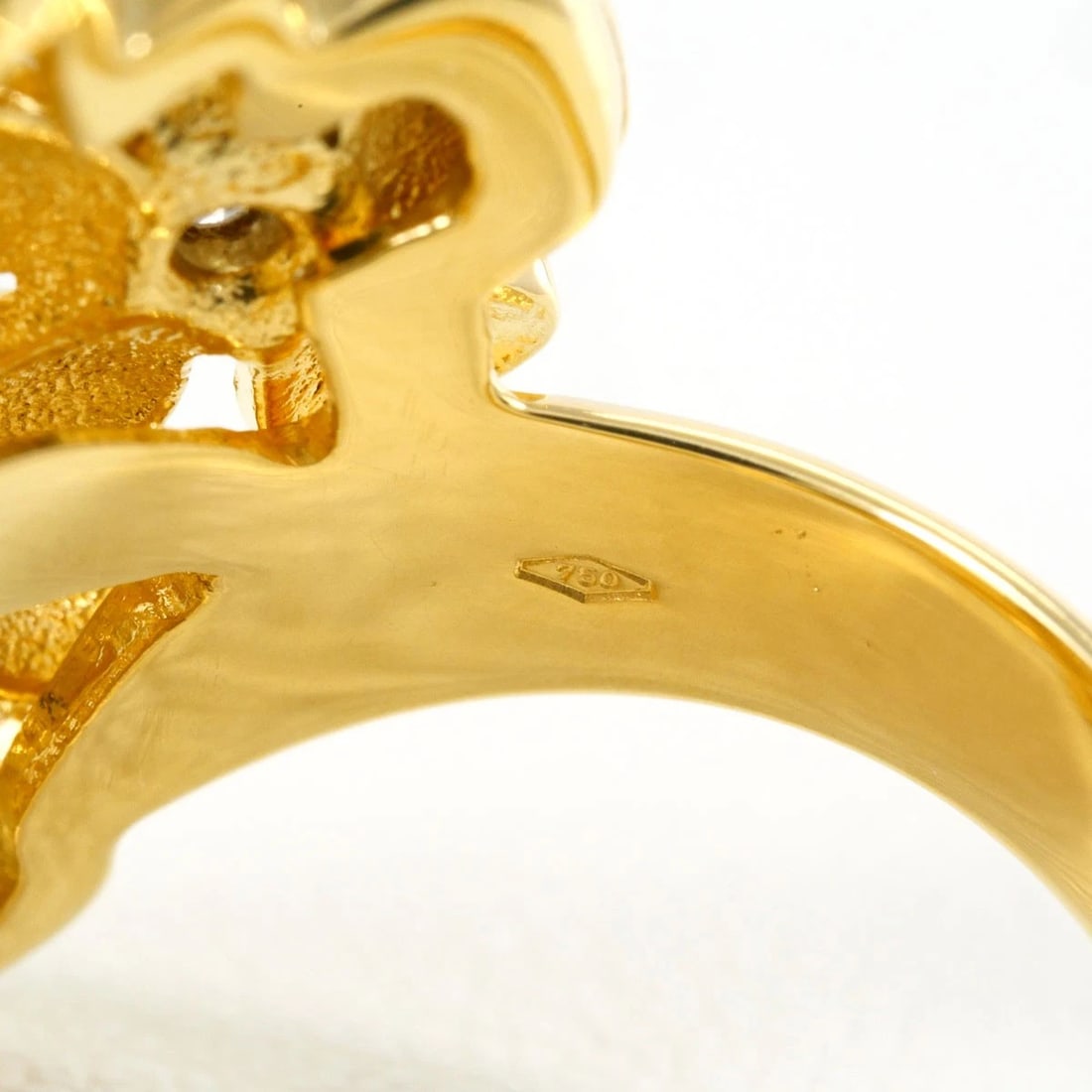 K18 GOLD RING DIAMOND - 5