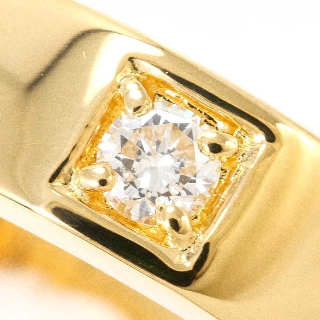K18 GOLD RING DIAMOND - 2