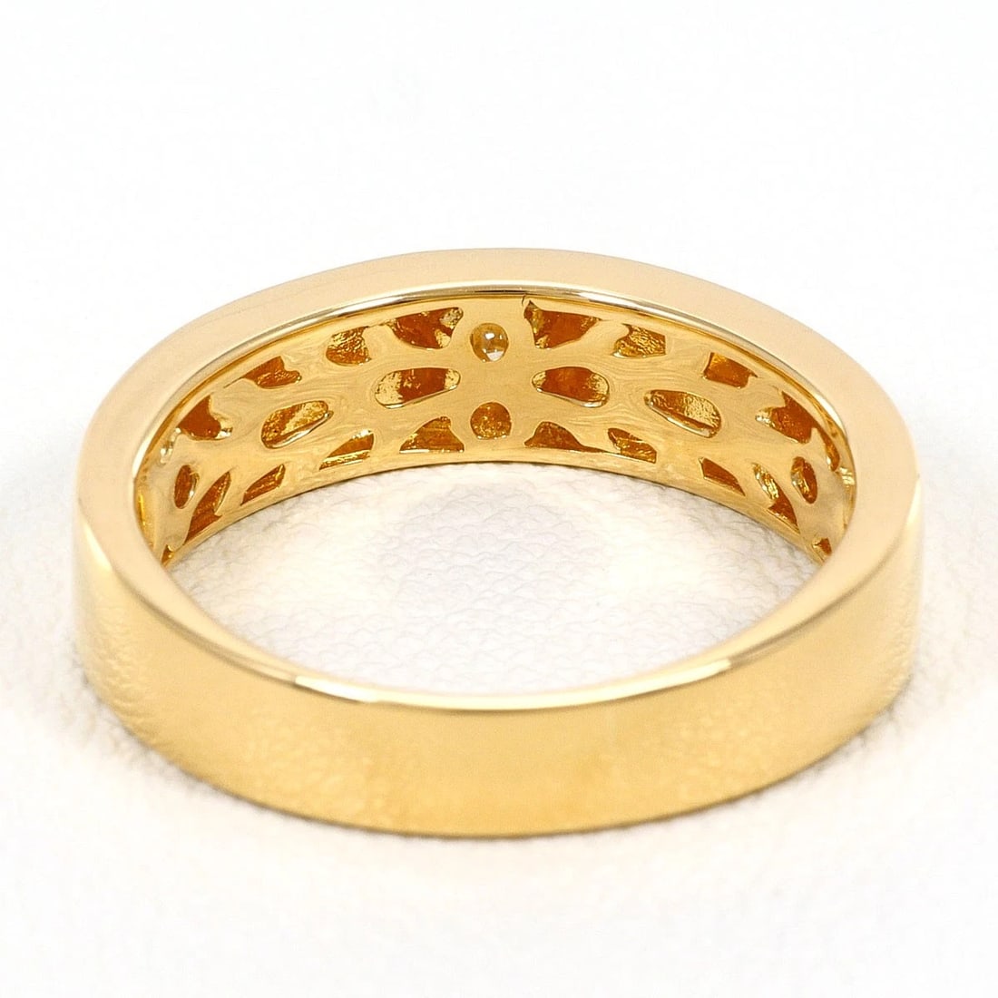 K18 GOLD RING DIAMOND - 4