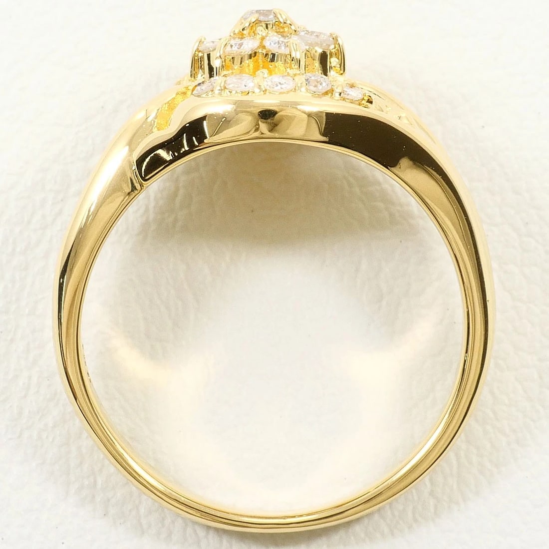 K18 GOLD RING DIAMOND - 3