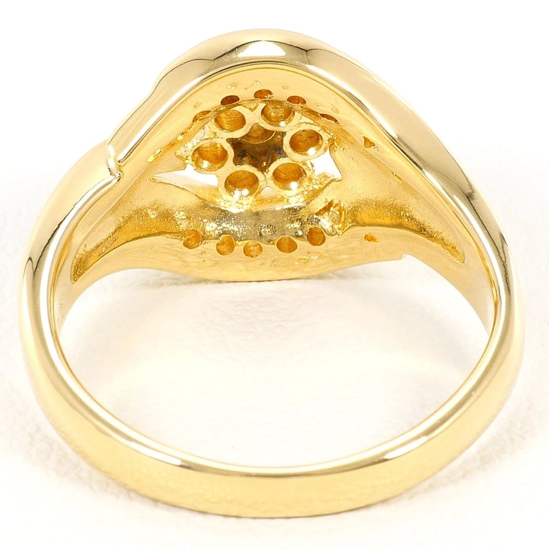 K18 GOLD RING DIAMOND - 4