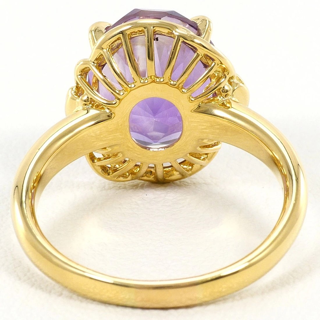K18 GOLD RING AMETHYST - 4